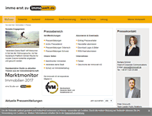 Tablet Screenshot of presse.immowelt.de
